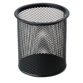 Blyantholder rund metal, sort