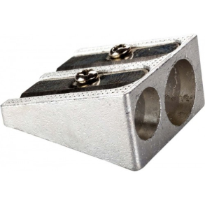 Blyantspidser, dobbelt, metal