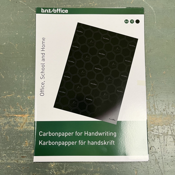 BNT Carbon papir A4, 10 ark, sort
