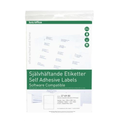 BNT selvklbende etiketter, 19,96 x 28,91 cm, 25 stk.