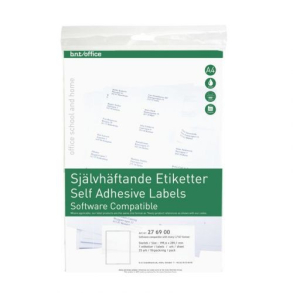 BNT selvklbende etiketter, 19,96 x 28,91 cm, 25 stk.