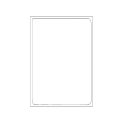 BNT selvklbende etiketter, 19,96 x 28,91 cm, 25 stk.