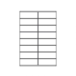 BNT selvklbende etiketter, 3,6x10,5 cm, 100 stk.