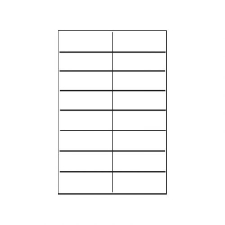 BNT selvklbende etiketter, 3,7x10,5 cm, 100 stk.