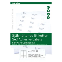 BNT selvklbende etiketter, 4,8x10,5 cm, 100 stk.