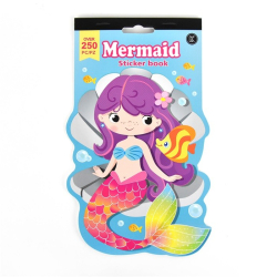 Bog med klistermrker, 250 stk., havfrue
