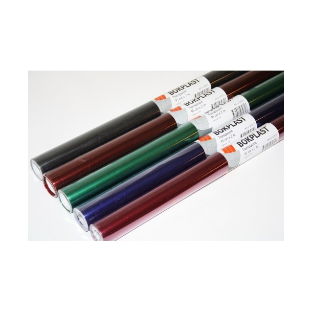 Bogbind trans. plast, 45*200 cm, RD