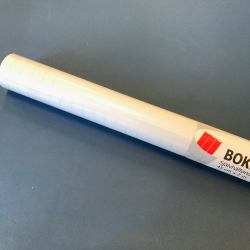 Bogbind trans. plast, selvklbende, 45cm x 2m.