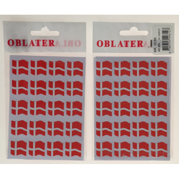 Blgeflag klistermrker 40 stk.