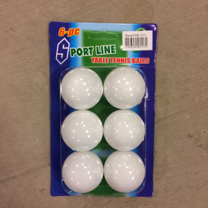 Bordtennisbolde - 6 stk. 