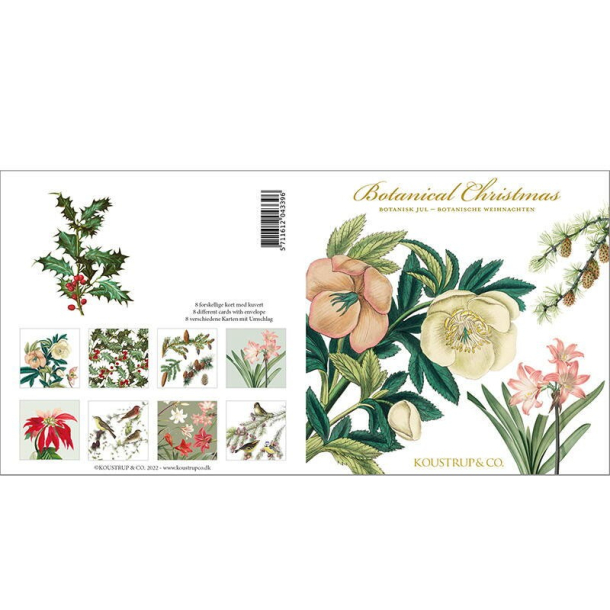 BOTANICAL CHRISTMAS - Kvadratisk kortmappe