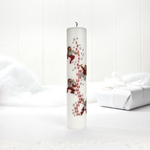 Bramming kalenderlys med nisser, : 50mm - 25cm