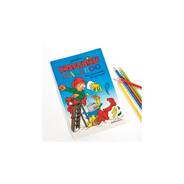 Bramming malebog, med kravlenisser - 16x23cm