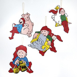 Bramming nisse, tr, til ophng, 40 cm, Gs