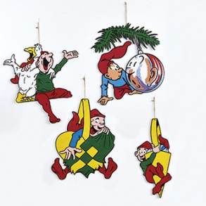 Bramming nisse, tr, til ophng, 40 cm, Krmmerhus