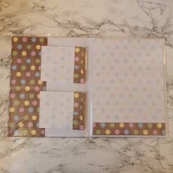 Brevpapir Rossler, m. prikker