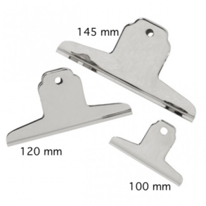 Bright Office Brevklemme 100 mm, chrom