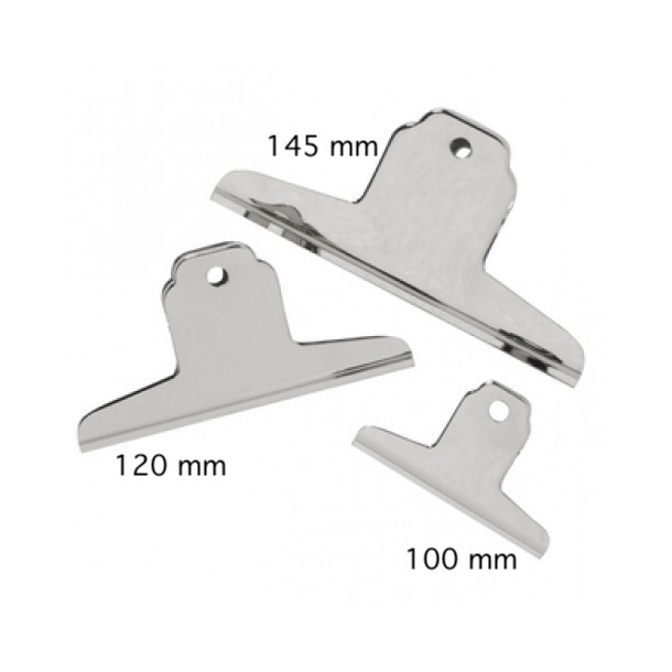 Bright Office Brevklemme 145 mm, chrom