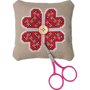 Broderi kit, nlepude, hjerteblomst