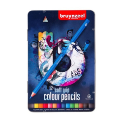Bruynzeel Farveblyanter Soft Grip, 12 stk.