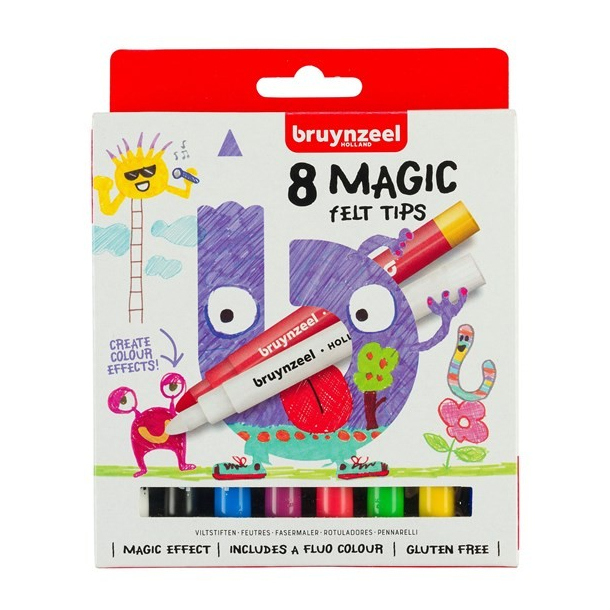 Bruynzeel trylletuscher, 8 stk.