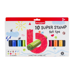 Bruynzell mega stempel tuscher, 10 stk.