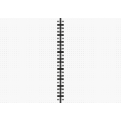 Burde, DotNotes, pink m. spiral