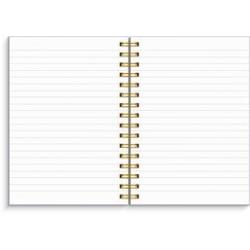 Burde Notesbog med spiralryg, Lilla