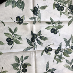 Caja, Italiensk viskestykke med oliven, 73 x 54 cm