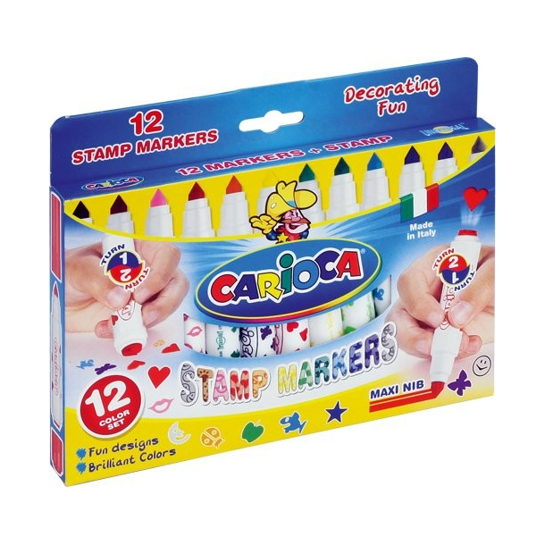 Carioca Stempeltusser 12 stk. ass