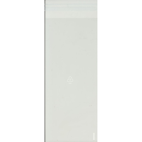 Cellofan Pose 11x24 cm klar m/limlukning, 100 stk.