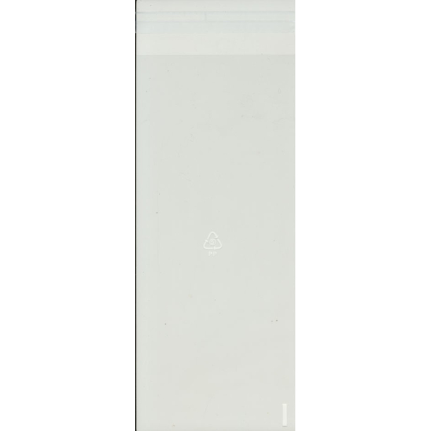 Cellofan Pose 11x24 cm klar m/limlukning, 100 stk.