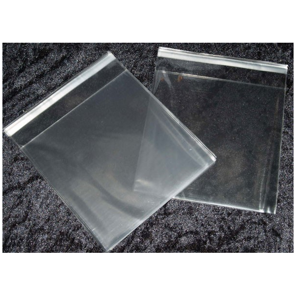 Cellofan Pose 12,5x12,5 cm klar m/limlukning, 100 stk.