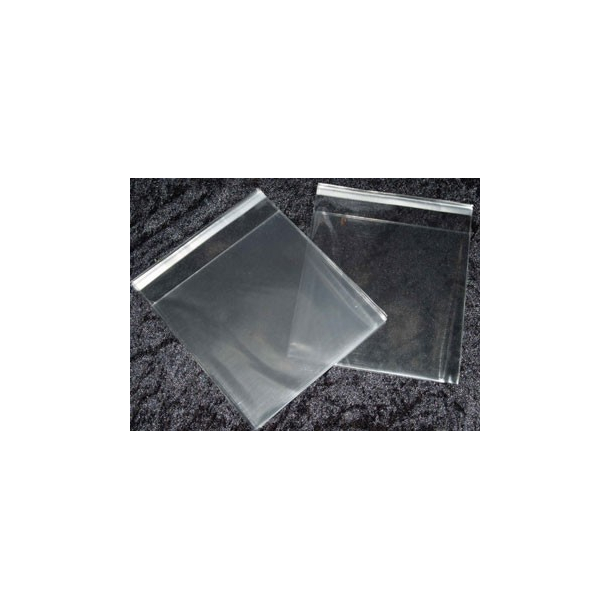 Cellofan Pose 18x18 cm klar m/limlukning, 100 stk.