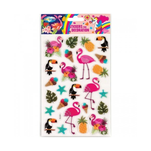 Centrum 3D stickers, Flamingo