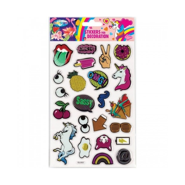 Centrum 3D stickers, Sassy