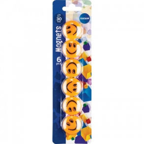 Centrum magneter SMILE, 30mm, 6 stk.
