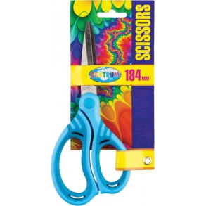 Centrum saks med gummigreb 18,4 cm, bl