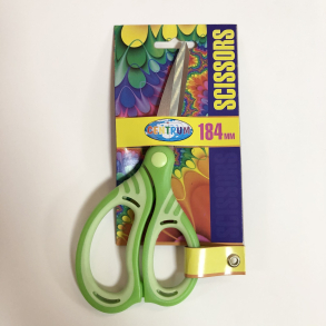 Centrum saks med gummigreb 18,4 cm, grn