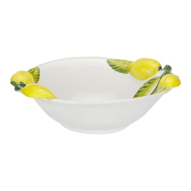 Citron sk�l med 4 citroner 28 x 23 cm