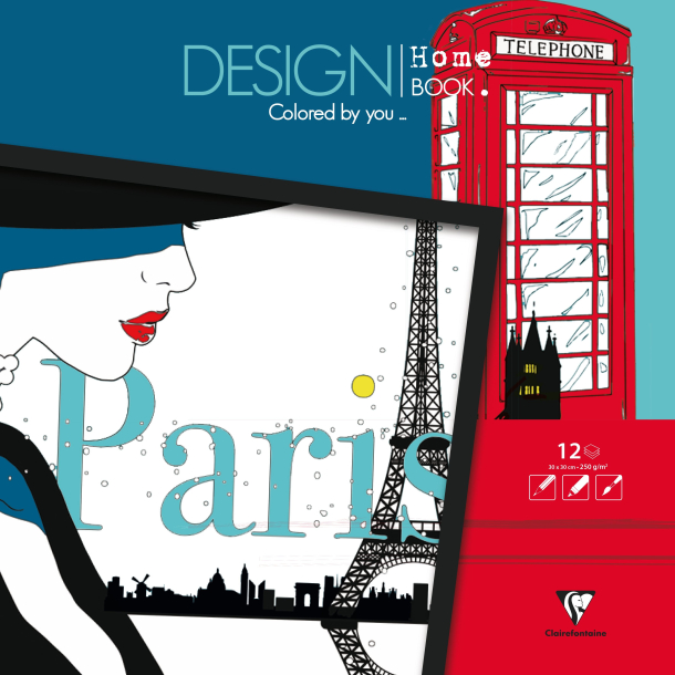 Clairefontaine Design homebook, 30x30, rd