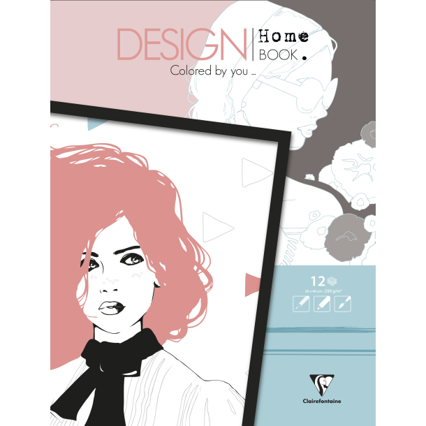 Clairefontaine Design homebook, 30x40, pastel