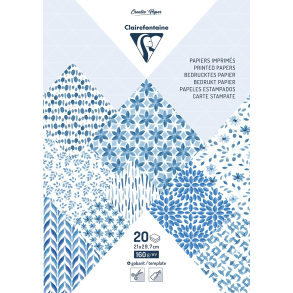 Clairefontaine karton med print, 160 g, Shibori Floral