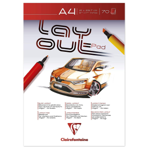 Clairefontaine, Lay Out Pad, Bleedproof, A4