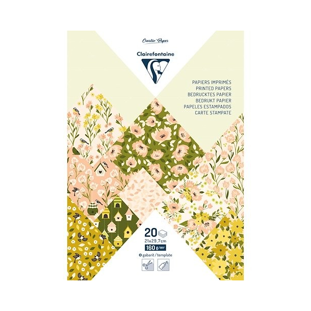 Clairefontaine mnstret papir, 160 g, Forr