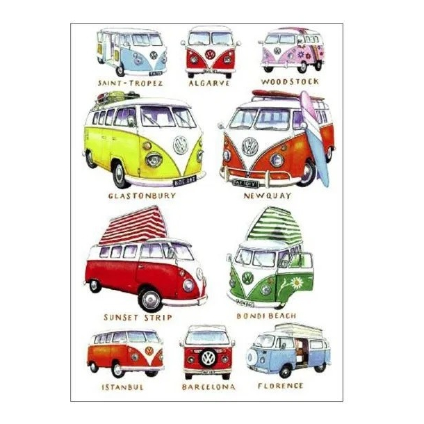 Clanna Cards dobbeltkort, Campervans