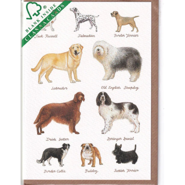 Clanna Cards dobbeltkort, Dog Breeds