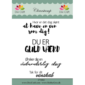 Clearstamps, 4 stk., venskab