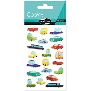 Cooky stickers, biler