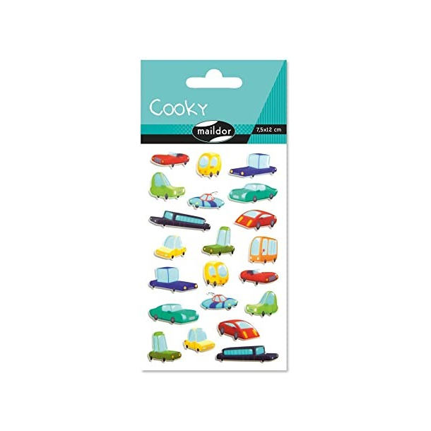 Cooky stickers, biler